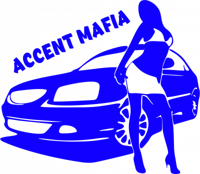 Nálepka na auto Accent Mafia