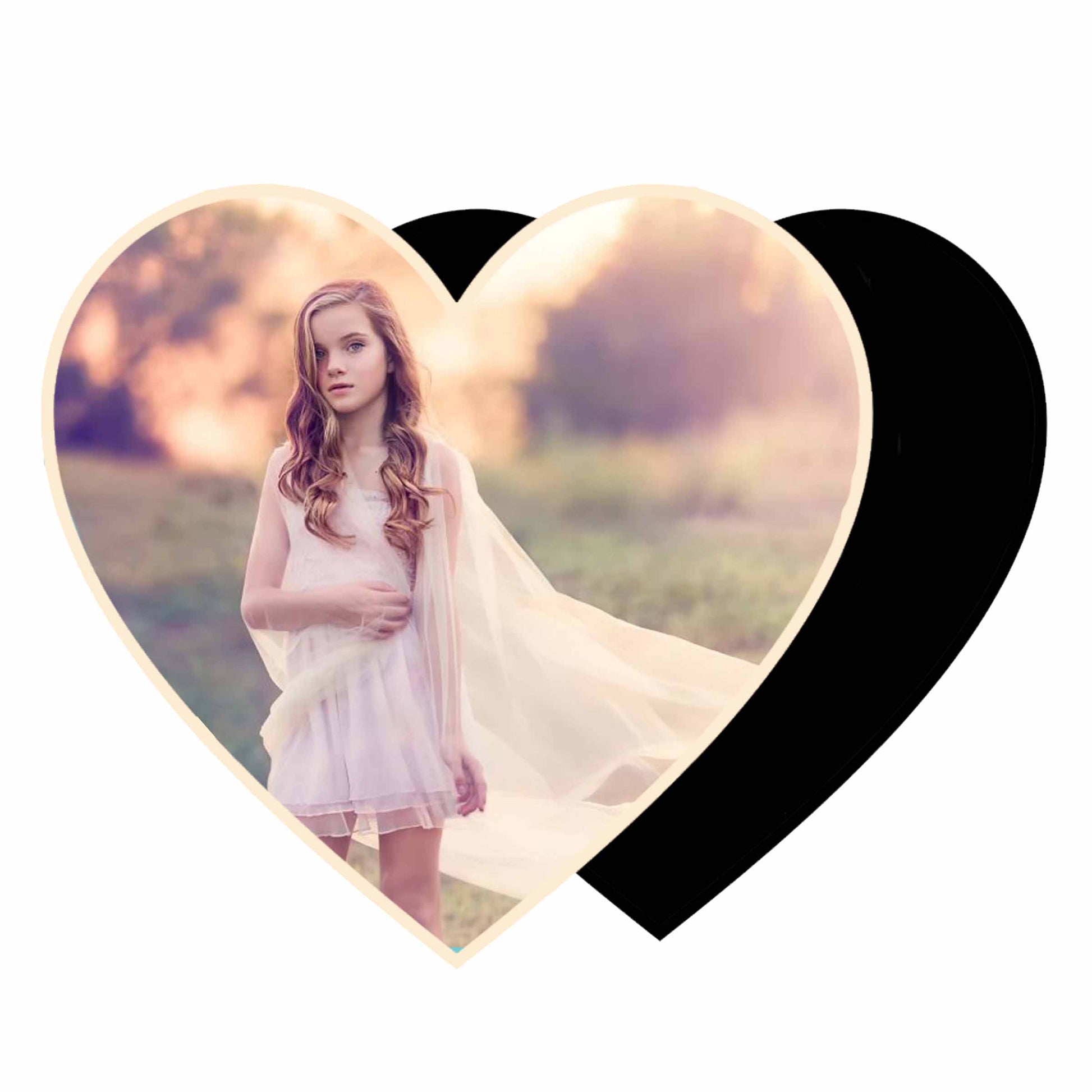 Tisk fotografií na magnety ve tvaru srdce