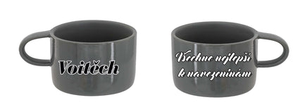 Hrnek Makronka - Všechno nejlepší k narozeninám Vojtěch!