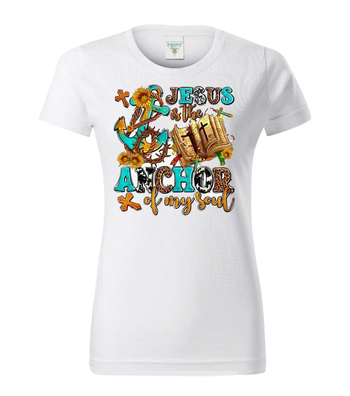 Dámská trička Basic - Jesus is the anchor of my soul