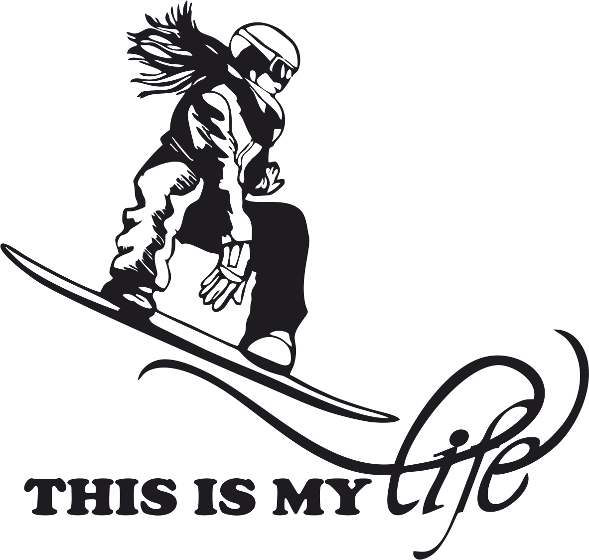 Nálepka na auto This is my life