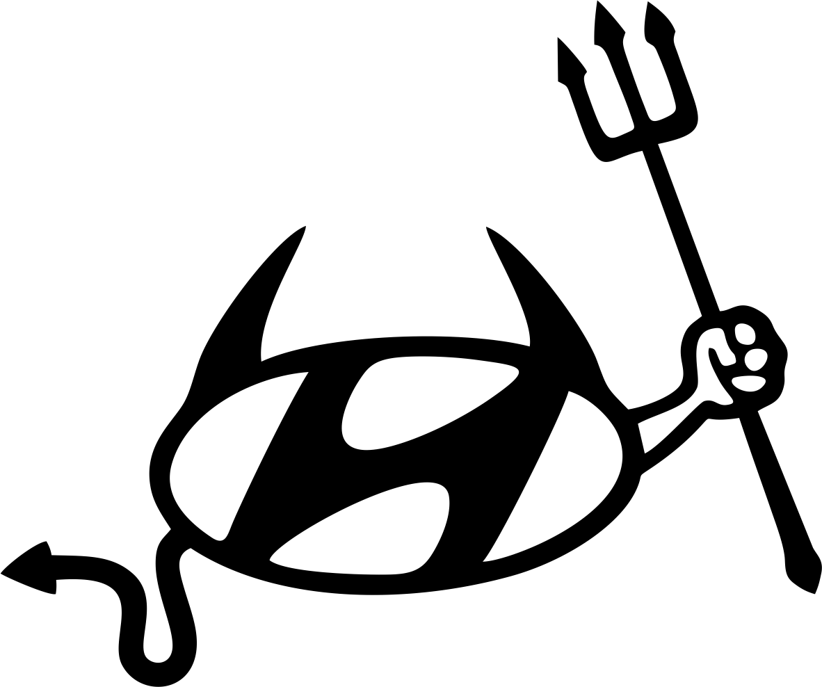 Nálepka na auto HYUNDAY černý