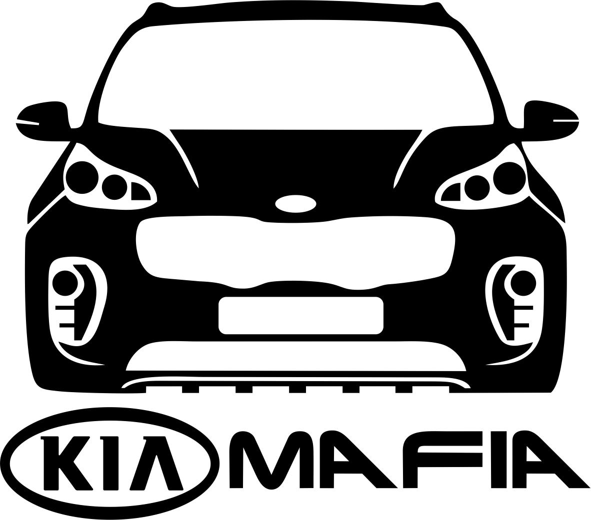 Nálepka na auto KIA Mafia