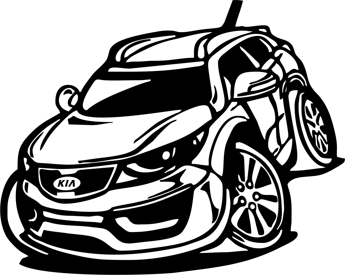 Nálepka na auto KIA