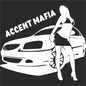 Nálepka na auto Accent Mafia