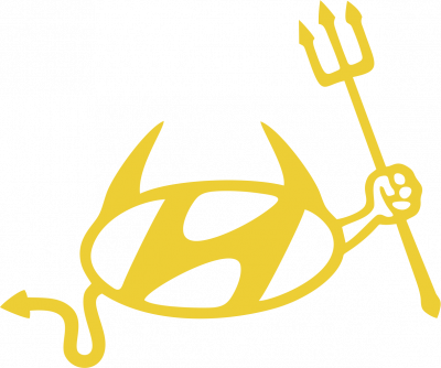 Nálepka na auto HYUNDAY černý